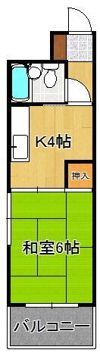 KIビル三萩野の間取り画像