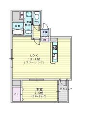 デセンテ北梅田の間取り画像