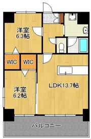 THE SQUARE Platinum Residenceの間取り画像