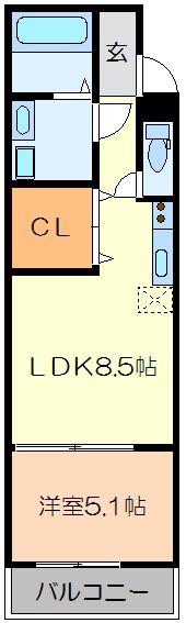 フジパレス深井水賀池の間取り画像