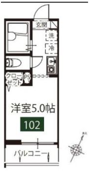 メルディア与野本町ⅡAの間取り画像