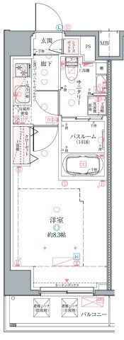 クレヴィスタ中野の間取り画像