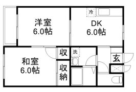 アベニュー城山A棟の間取り画像