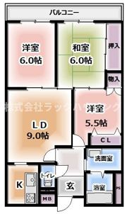 マンション新屋の間取り画像