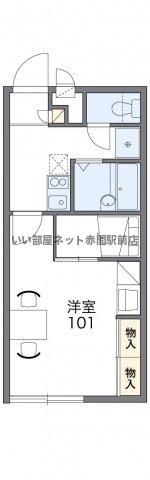 レオパレス日の里Ⅱの間取り画像