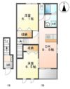 フォレスト鹿妻Ⅱの間取り画像