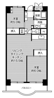 ビレッジハウス浜松タワー1号棟の間取り画像