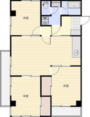 リゾンデ（秋山ハイツ）の間取り画像