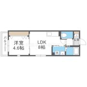 La Vie belle 宝山町Ⅱの間取り画像