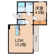 LFRESCO (ｱﾙﾌﾚｽｺ) Aの間取り画像