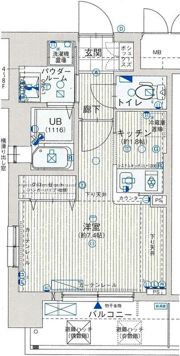 レオンコンフォート新梅田の間取り画像