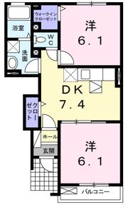 シャロームⅡの間取り画像