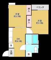 奈良コーポの間取り画像