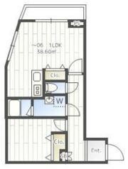 THE CLASS OMORI RESIDENCEの間取り画像