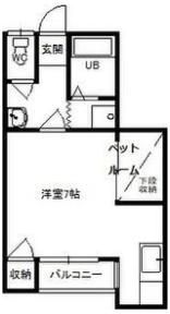 モリハイツNo.3の間取り画像