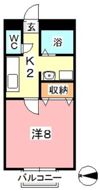 国木田ヴィラの間取り画像