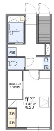 レオパレスソレーユの間取り画像