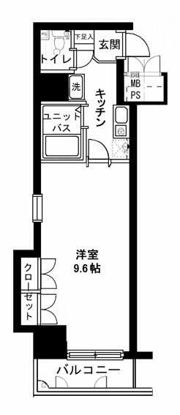 メインステージ日本橋箱崎の間取り画像
