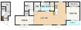 ハピネス矢賀の間取り画像