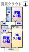 フローラ椿の間取り画像
