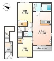 パレーシャル中村Ⅲの間取り画像