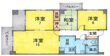 TGC マンション第9の間取り画像