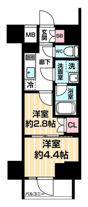 ARCOBALENO MINAMISENJUの間取り画像