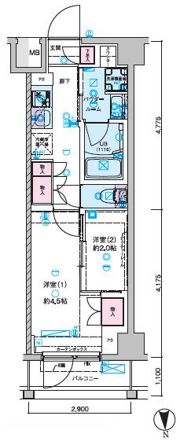 セジョリ池袋本町の間取り画像