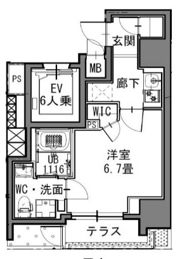 S-RESIDENCE新御徒町Eastの間取り画像