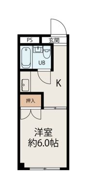 コーポ竹島の間取り画像