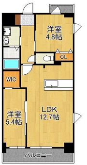 MDI Vista mare 門司駅前の間取り画像