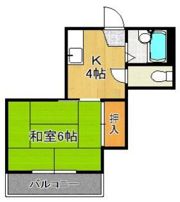 シャトレ東新町の間取り画像