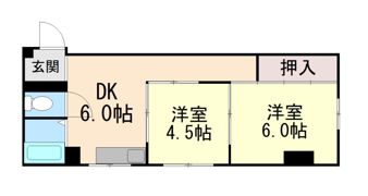 パレス上原の間取り画像