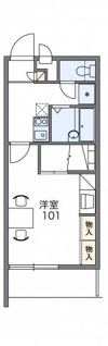 レオパレス赤間宮前の間取り画像