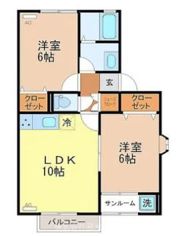 パルコピオーネ Bの間取り画像