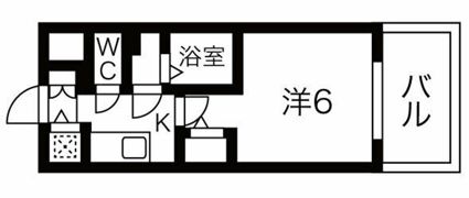 エスリードレジデンス梅田デュオの間取り画像