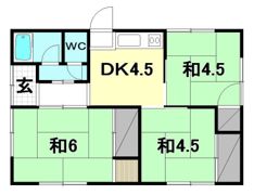 洲之内 博子 借家の間取り画像