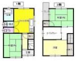 雲川一戸建貸家の間取り画像