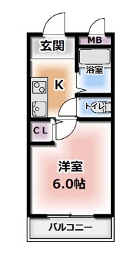 片岡マンションの間取り画像