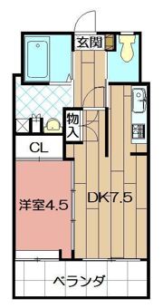 ニューリバー戸畑の間取り画像