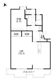 エクシード中沢 Dの間取り画像