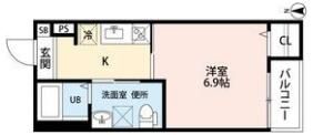 ハピネス八反(ハピネスハッタン)の間取り画像