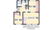 ロイヤルマンション1号棟の間取り画像