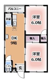 奥野マンションの間取り画像