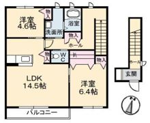 グランマスト茶屋町 E棟の間取り画像