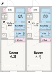 セナリオフォルム五反野Ⅲの間取り画像