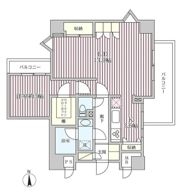 朝日ラ・パリオ等々力台の間取り画像