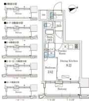 リビオメゾン御茶ノ水EASTの間取り画像
