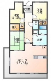 ふぁみ～ゆ中島田の間取り画像