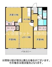 パークハイツ安東の間取り画像